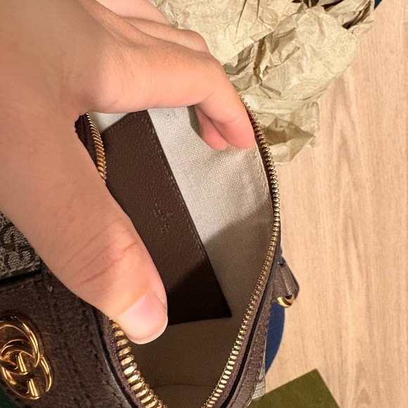 Gucci Beige and Brown Mini Bag with Red and Green Stripe - Picture 8 of 15